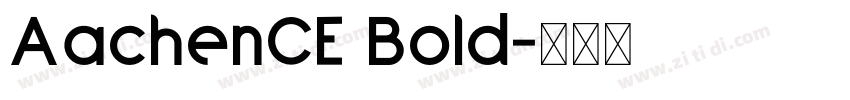 AachenCE Bold字体转换